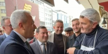 Maduro çıkışıyla gündem olan esnafı Vali Baydaş ziyaret etti